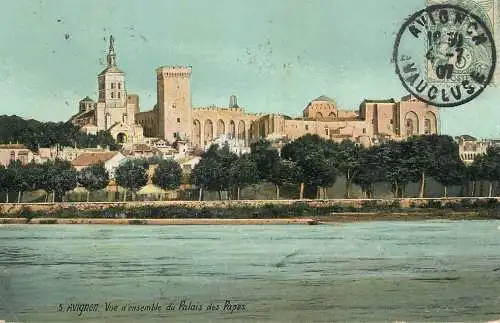 Postcard France Avignon Palais des papes