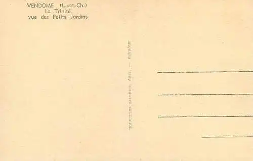 Postcard France Vendome la Trinite