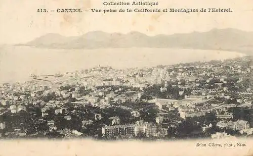 Postcard France Cannes Californie et Montagnes de l'Esterel