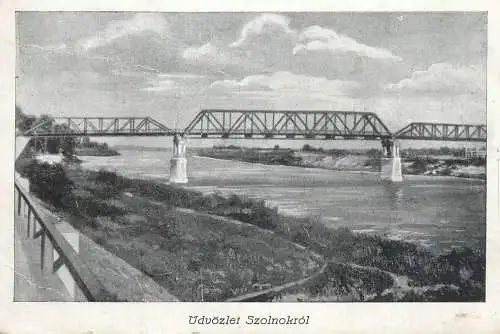 Hungary Szolnok bridge view