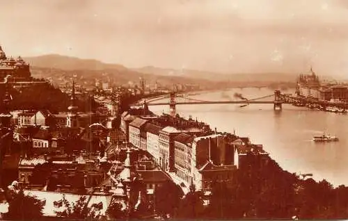 Hungary Budapest view from Gellert Hill