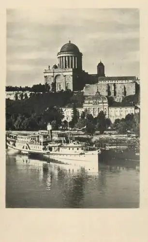 Hungary Esztergom Danube view & sailing vessels