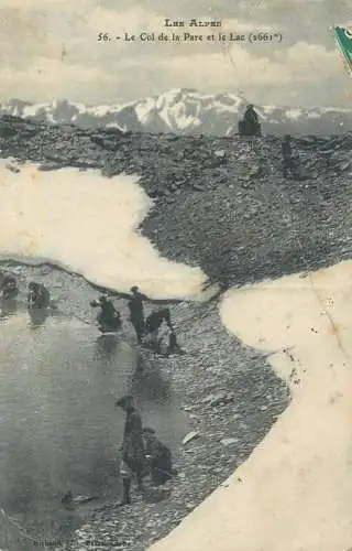 Postcard France les Alpes le Col de la parc