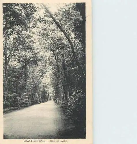 Postcard France Chantilly route de l'aigle