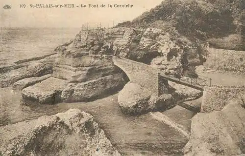 Postcard France St. Palais sur Mer port