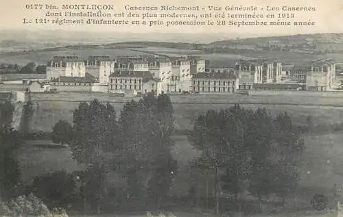 Postcard France Mont Lucon caserne Richemont