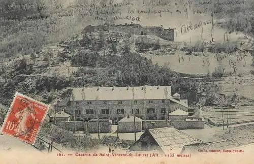 Postcard France Caserne de Saint Vincent