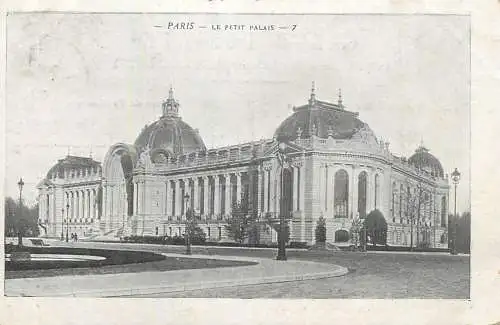 Postcard France Paris le petit palais