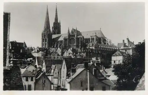 Postcard France Chartres cathedrale
