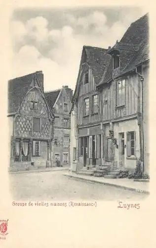 Postcard France groupe de vieilles maisons