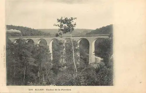 Postcard France Allier viaduc de la Perriere