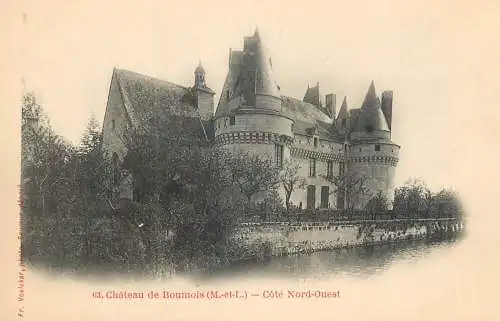Postcard France chateau de Boumois
