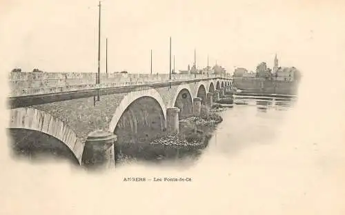 Postcard France Angers les ponts de Ce