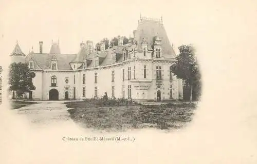 Postcard France chateau de Bouille Menard