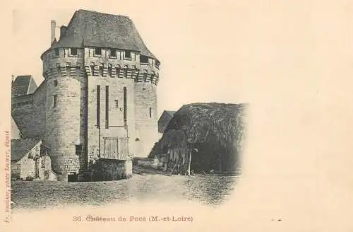 Postcard France chateau de Poce