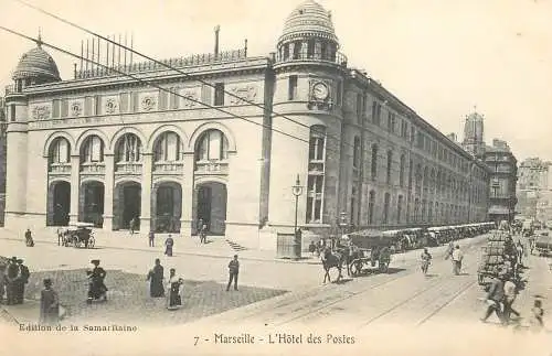 Postcard France Marseilles l'Hotel des postes