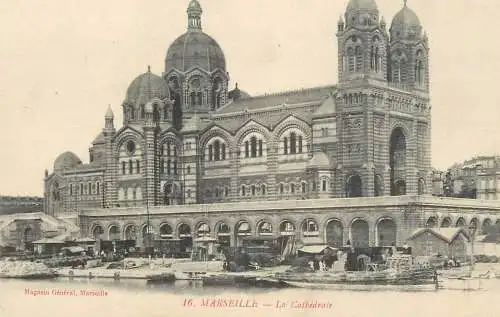 Postcard France Marseilles cathedrale