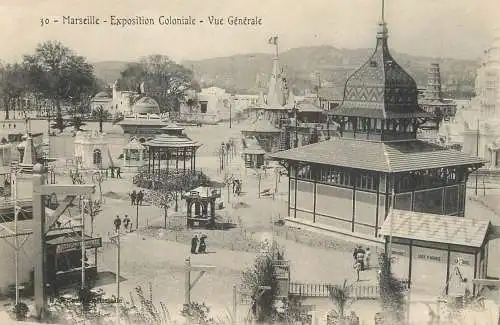 Postcard France Marseilles exposition coloniale
