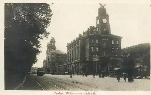 Czech Republic Praha Railway Station tramway