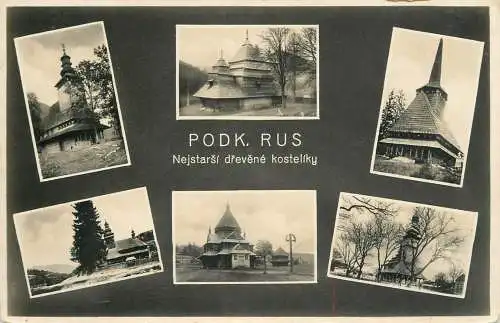 Czech Republic Podk. Rus Nejstarsi drevene kostelkrky multi view