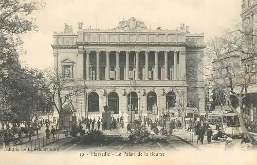 Postcard France Marseilles le palais de la Bourse