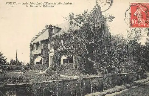 Postcard France Poissy asile Saint Louis