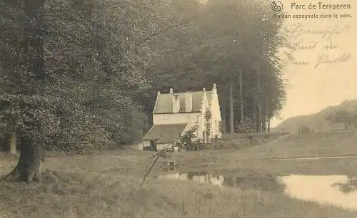 Postcard Belgium Parc de Tervueren spanish house