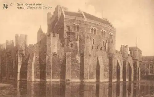 Postcard Belgium Gent Comtes castle