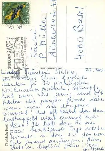 Postcard Switzerland Tituskirche Basel