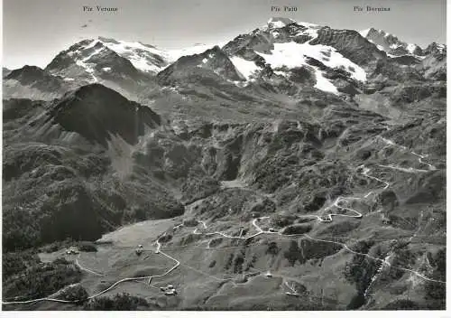 Postcard Switzerland Berninapass Suseite Piz Verona Palu Bernina