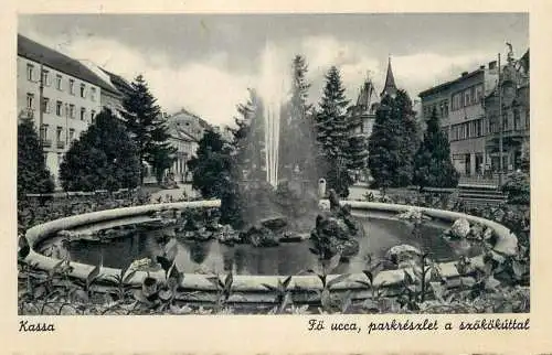 Slovakia Kosice/Kassa park fountain