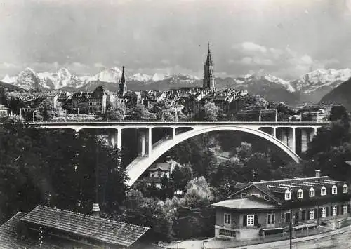 Postcard Switzerland Bern new bridge