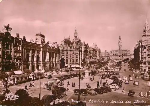 Postcard Portugal Porto Praca da liberdade