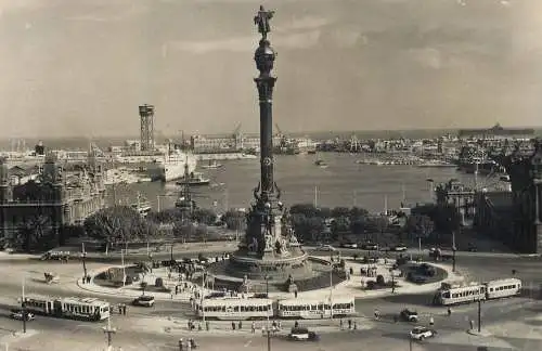 Postcard Spain Barcelona la puerto de Raz