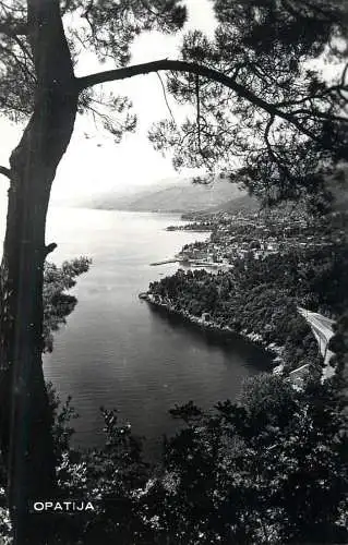 Postcard Croatia Opatija coast