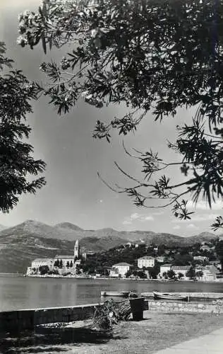 Postcard Croatia Lopud harbour