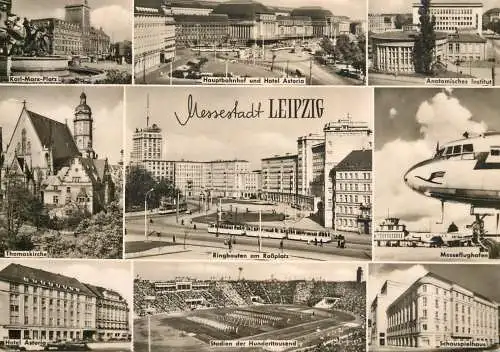 Postcard Germany Leipzig messestadt