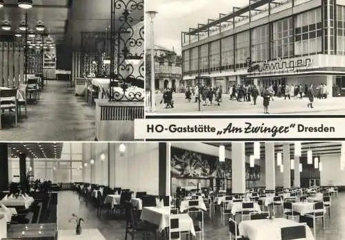 Postcard Germany Dresden HO Gaststatte Am Zwinger