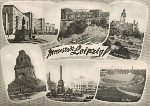 Postcard Germany Leipzig Messestadt
