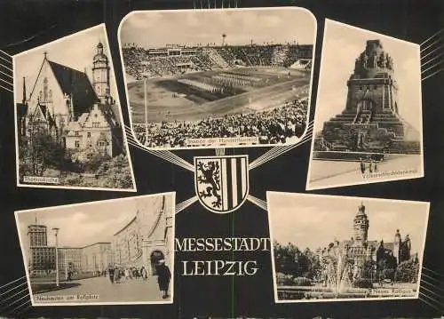 Postcard Germany Leipzig Messestadt