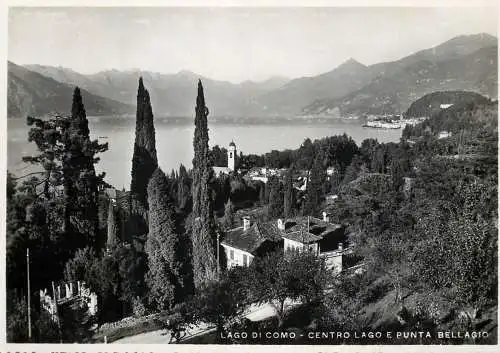 Postcard Italy Como lake