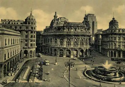 Postcard Italy Genova the Ferrari square