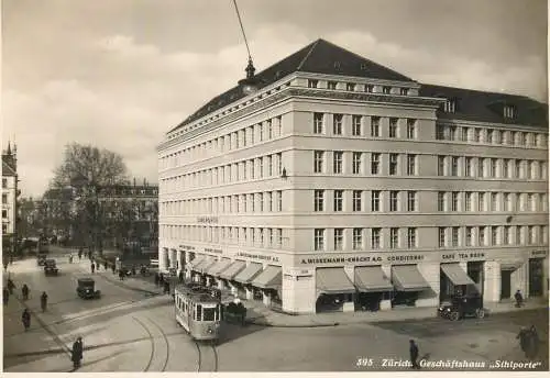 Postcard Switzerland Zürich tram