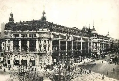 Postcard France Paris center stores