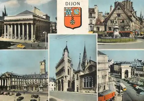 Postcard France Dijon Notre Dame church