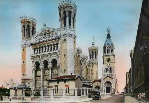 Postcard France Lyon basilique