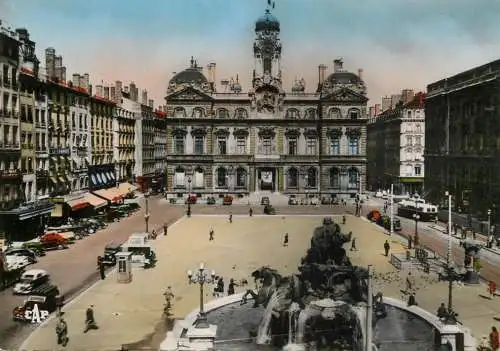 Postcard France Lyon place des terreaux
