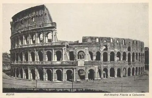 Postcard Italy Rome Colosseum anfiteatro Flavio o Colosseo