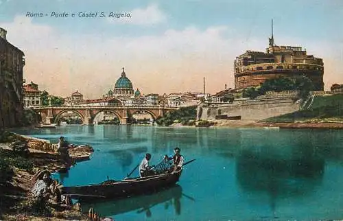 Postcard Italy Rome Castel Sant'Angelo