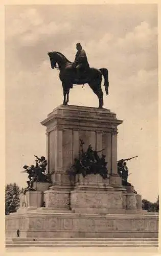 Postcard Italy Rome monument of Giuseppe Garibaldi